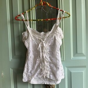 Vintage White Lace top/lingerie